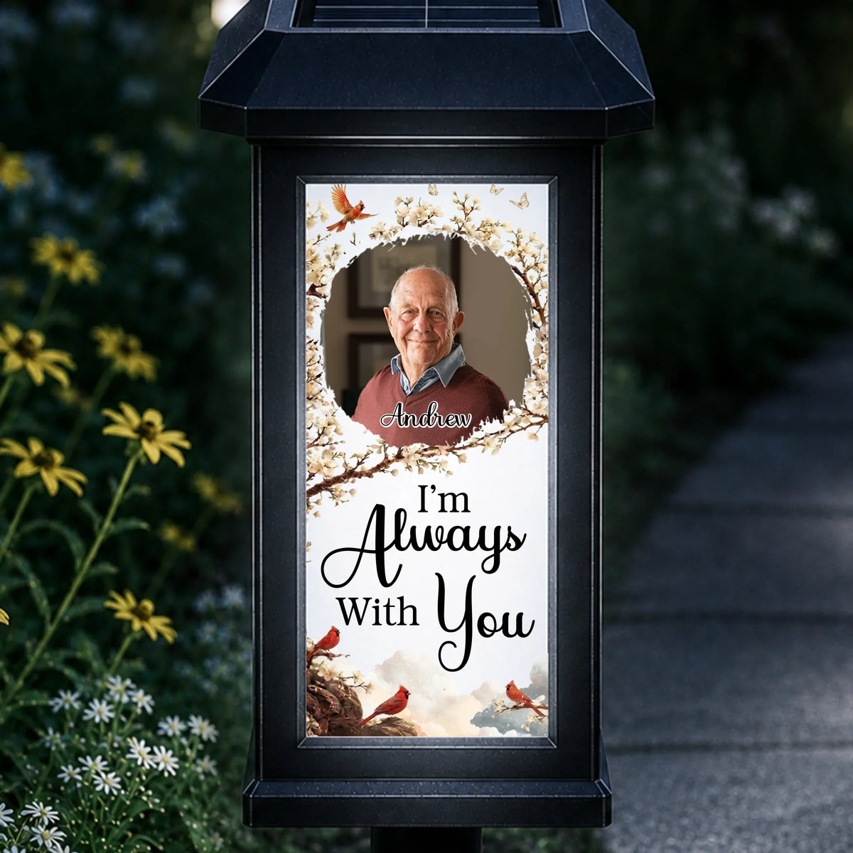 Always With You - Personalized Solar Garden Light