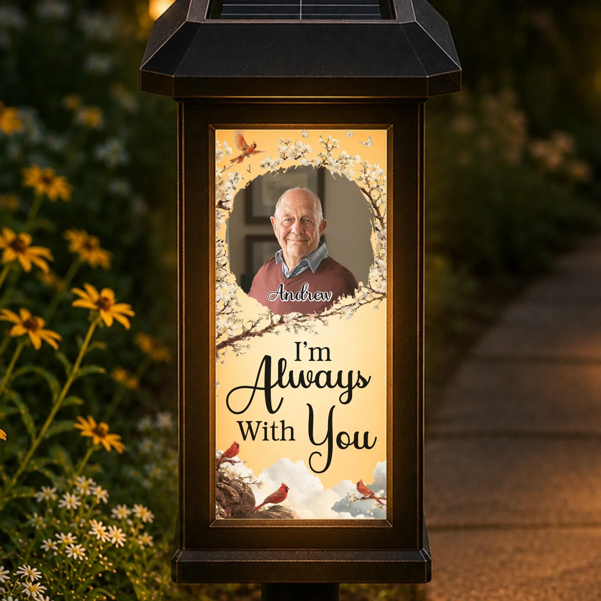 Always With You - Personalized Solar Garden Light