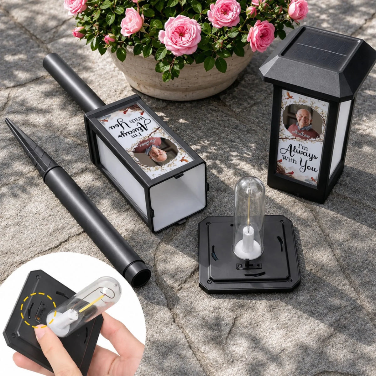 Always With You - Personalized Solar Garden Light