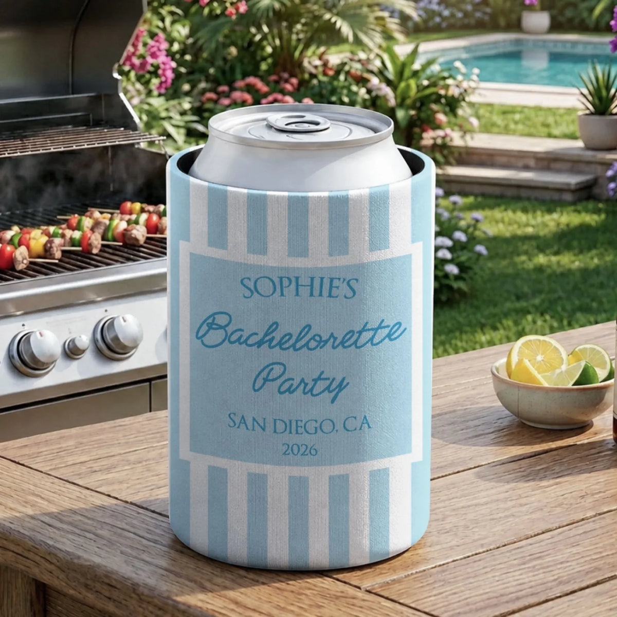 My Party - Personalized Skinny Can Cooler
