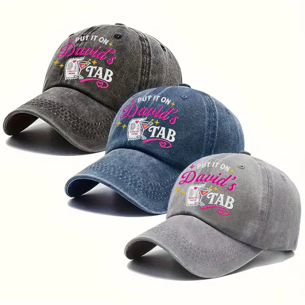 Hubby Approved Purchase - Personalized Vintage Washed Denim Cap