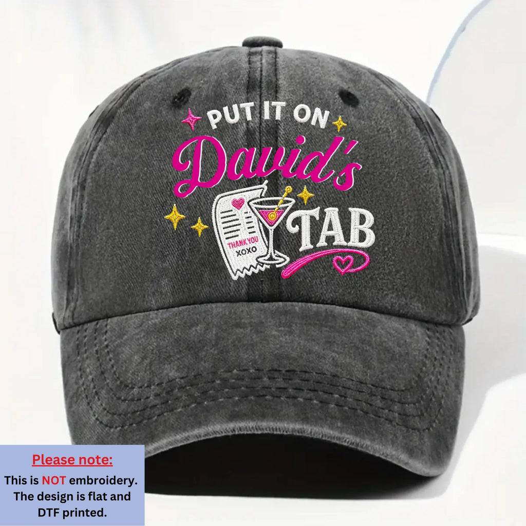 Hubby Approved Purchase - Personalized Vintage Washed Denim Cap