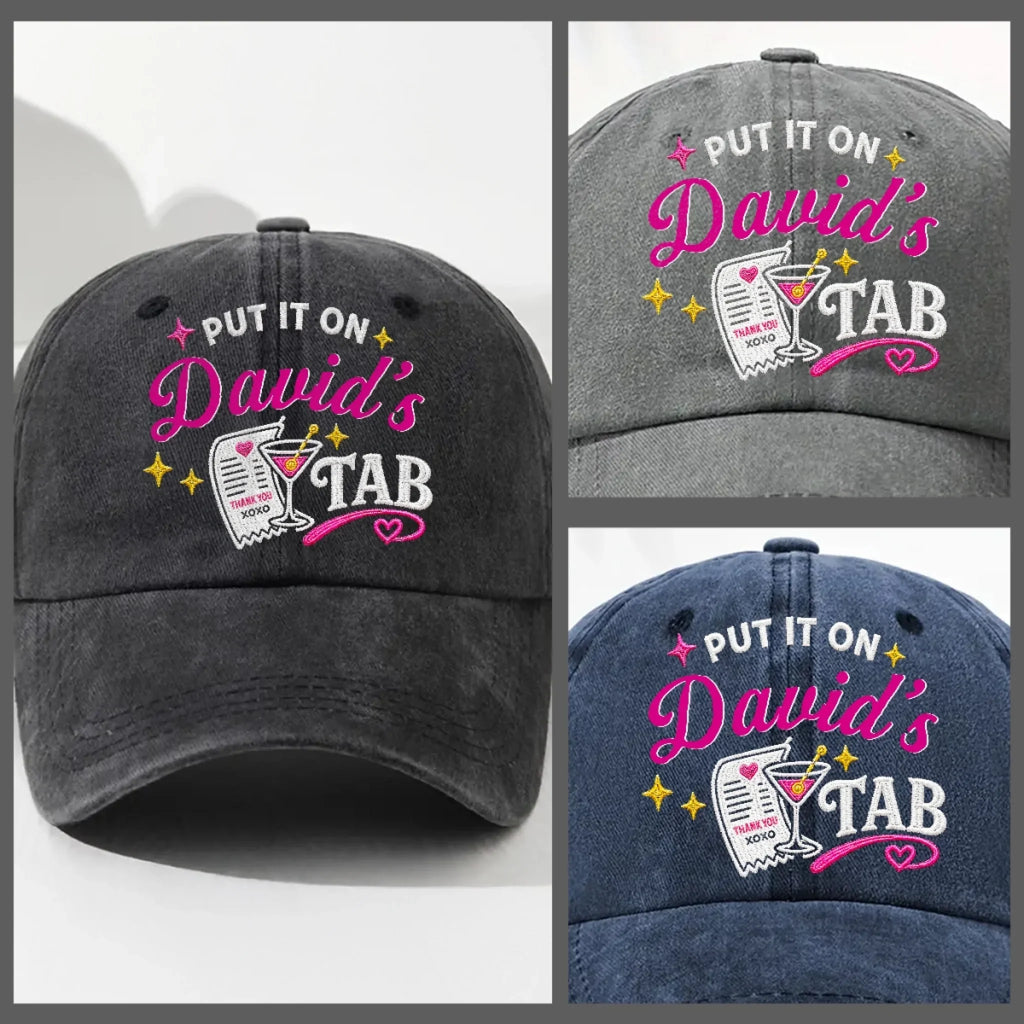 Hubby Approved Purchase - Personalized Vintage Washed Denim Cap