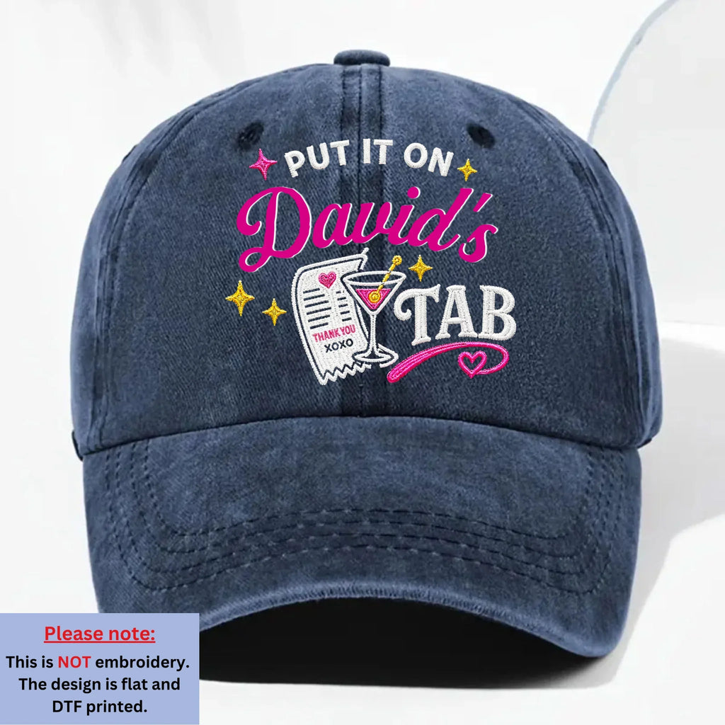 Hubby Approved Purchase - Personalized Vintage Washed Denim Cap