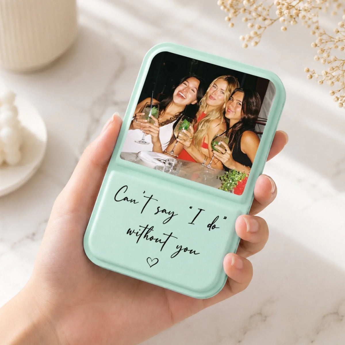 Will You Be My Bridesmaid - Personalized Pocket Leather Mirror