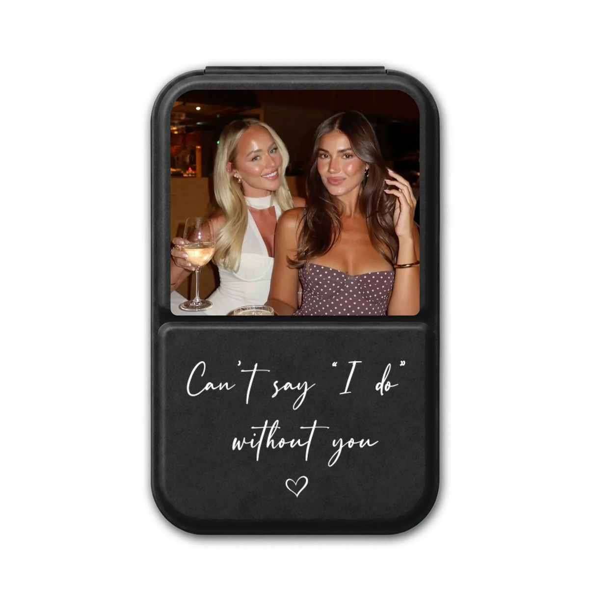Will You Be My Bridesmaid - Personalized Pocket Leather Mirror
