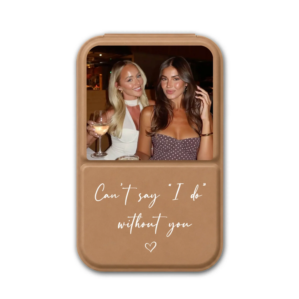 Will You Be My Bridesmaid - Personalized Pocket Leather Mirror