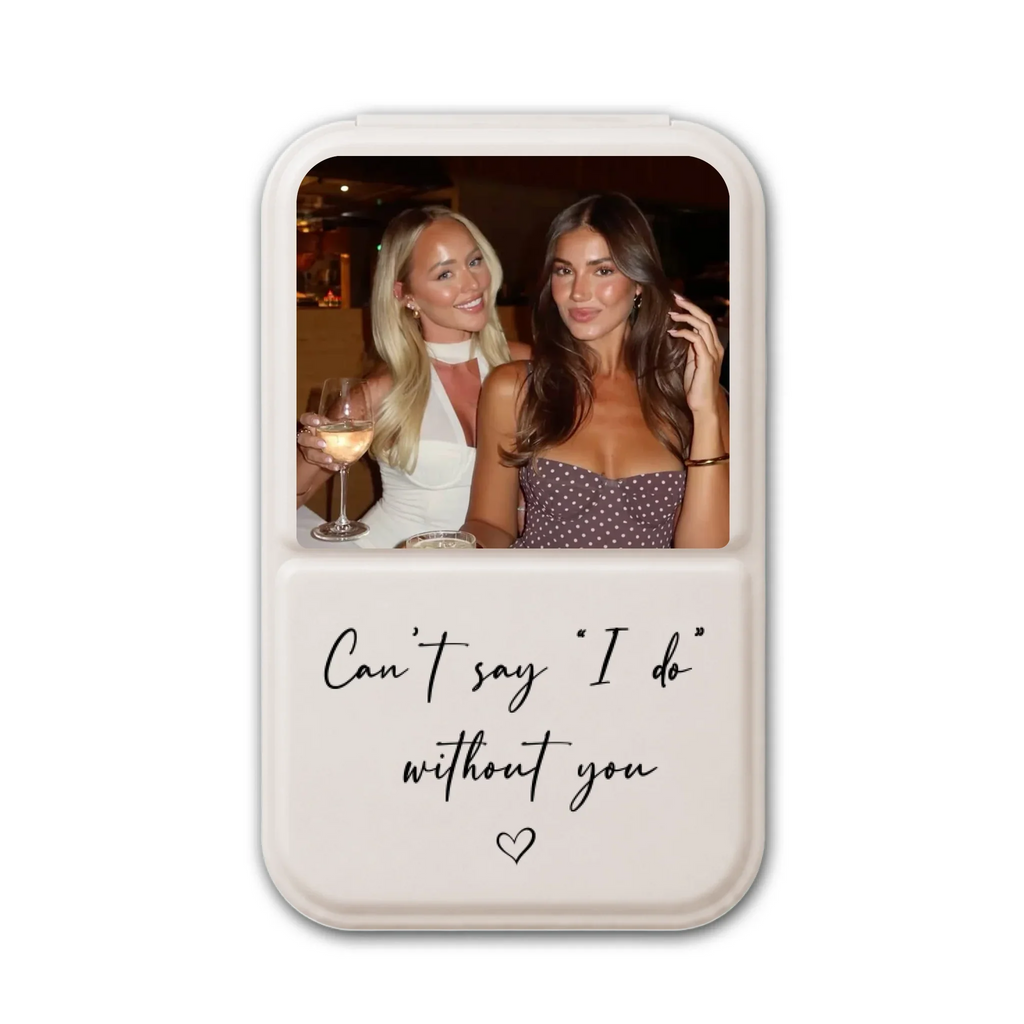 Will You Be My Bridesmaid - Personalized Pocket Leather Mirror