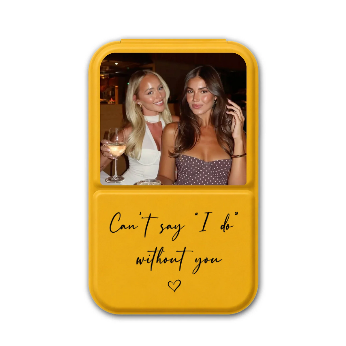 Will You Be My Bridesmaid - Personalized Pocket Leather Mirror