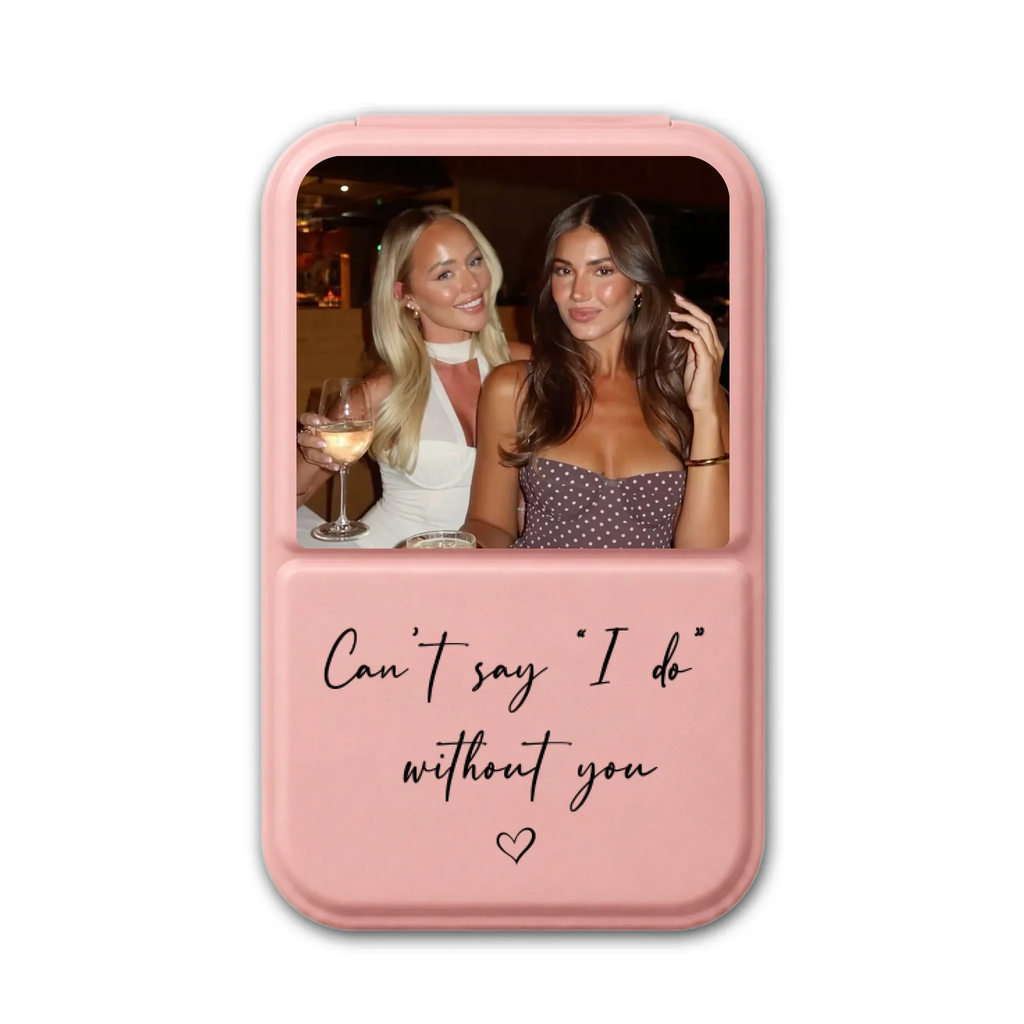 Will You Be My Bridesmaid - Personalized Pocket Leather Mirror