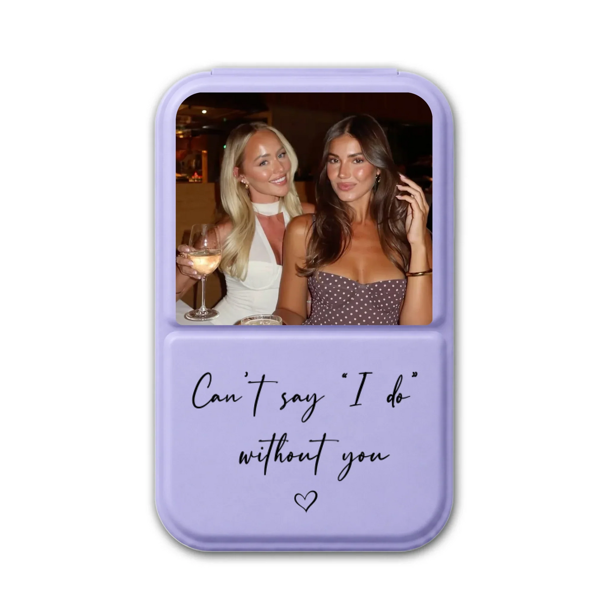 Will You Be My Bridesmaid - Personalized Pocket Leather Mirror