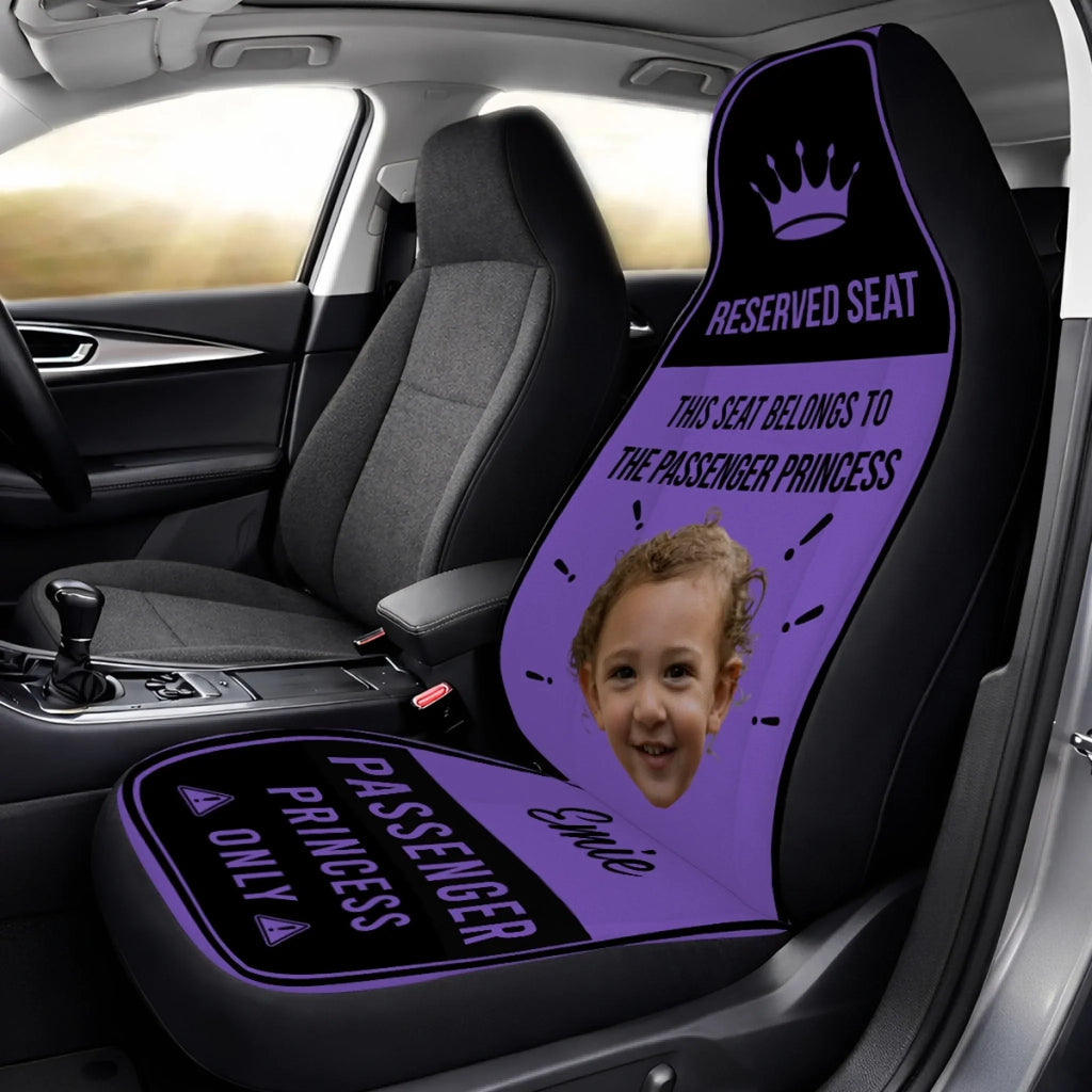 Reserved For Princesses Only - Personalized Car Seat Cover