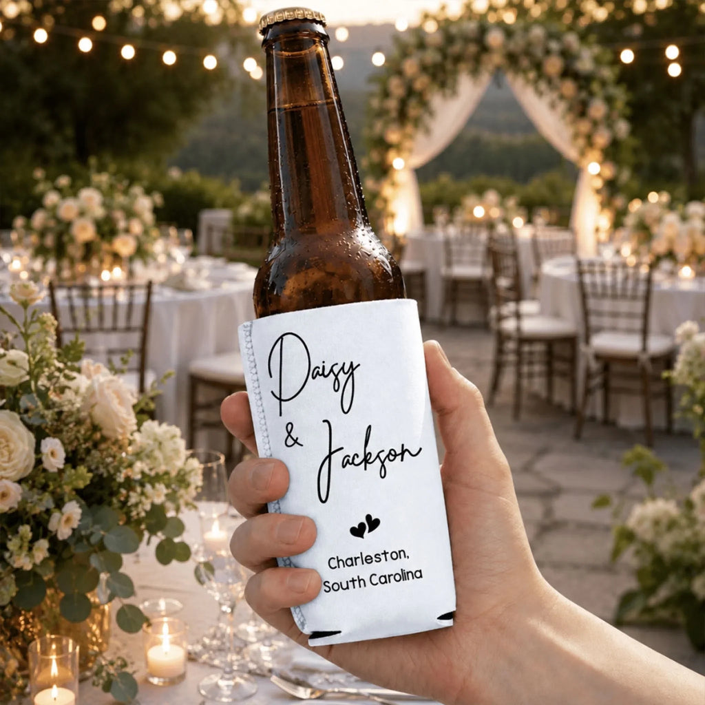 Wedding Cheers - Personalized Skinny Can Cooler