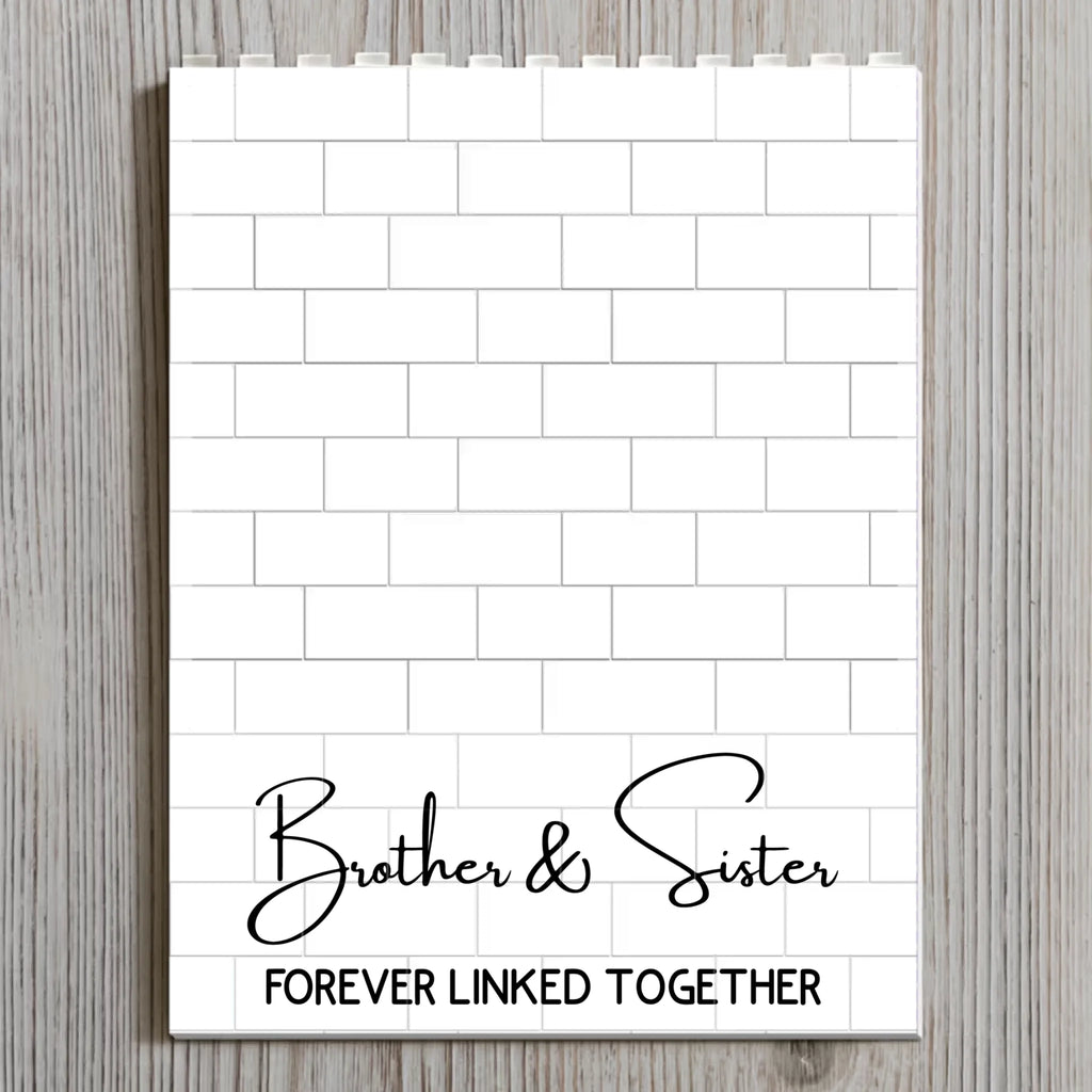 Family Forever Love Never Ends - Personalized Rectangle Building Brick Blocks