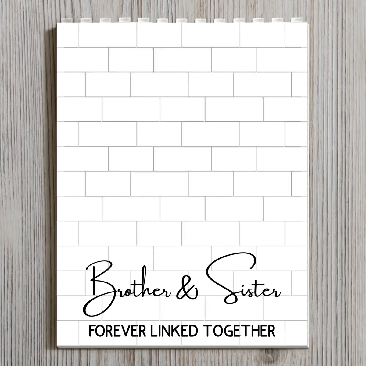 Family Forever Love Never Ends - Personalized Rectangle Building Brick Blocks
