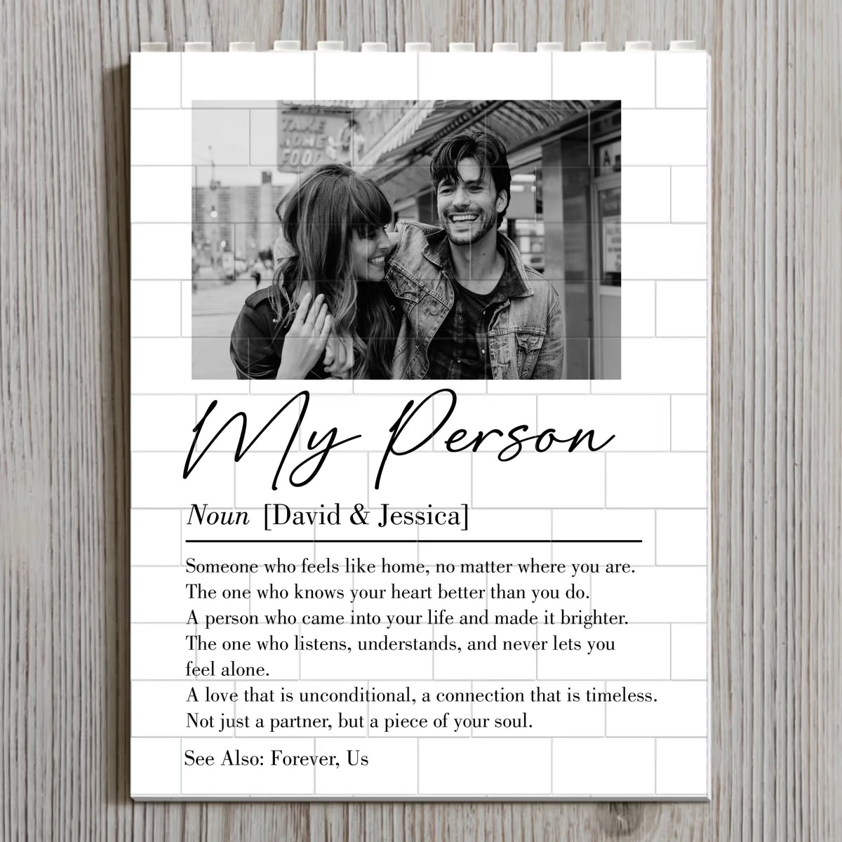 My Person My Greatest Blessing - Personalized Rectangle Building Brick Blocks