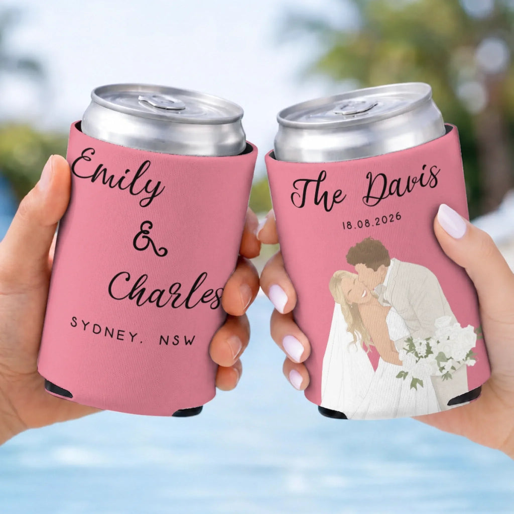 Cheers To Forever - Personalized Skinny Can Cooler
