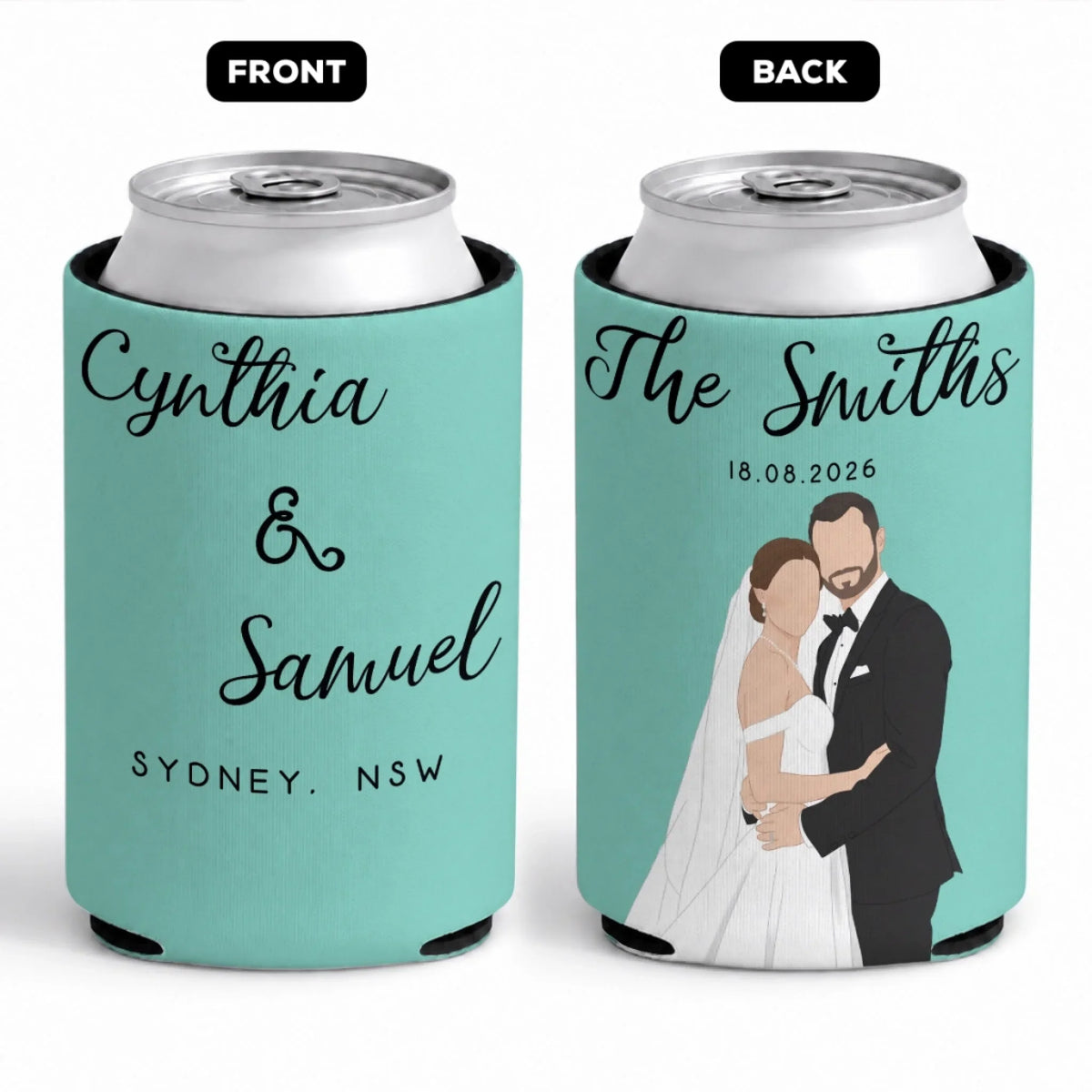 Cheers To Forever - Personalized Skinny Can Cooler