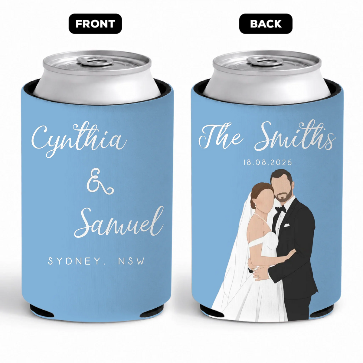 Cheers To Forever - Personalized Skinny Can Cooler