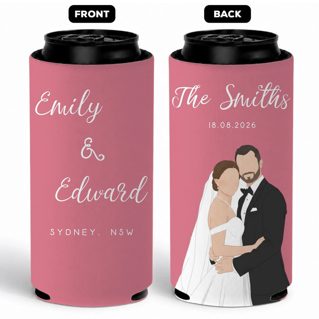 Cheers To Forever - Personalized Skinny Can Cooler
