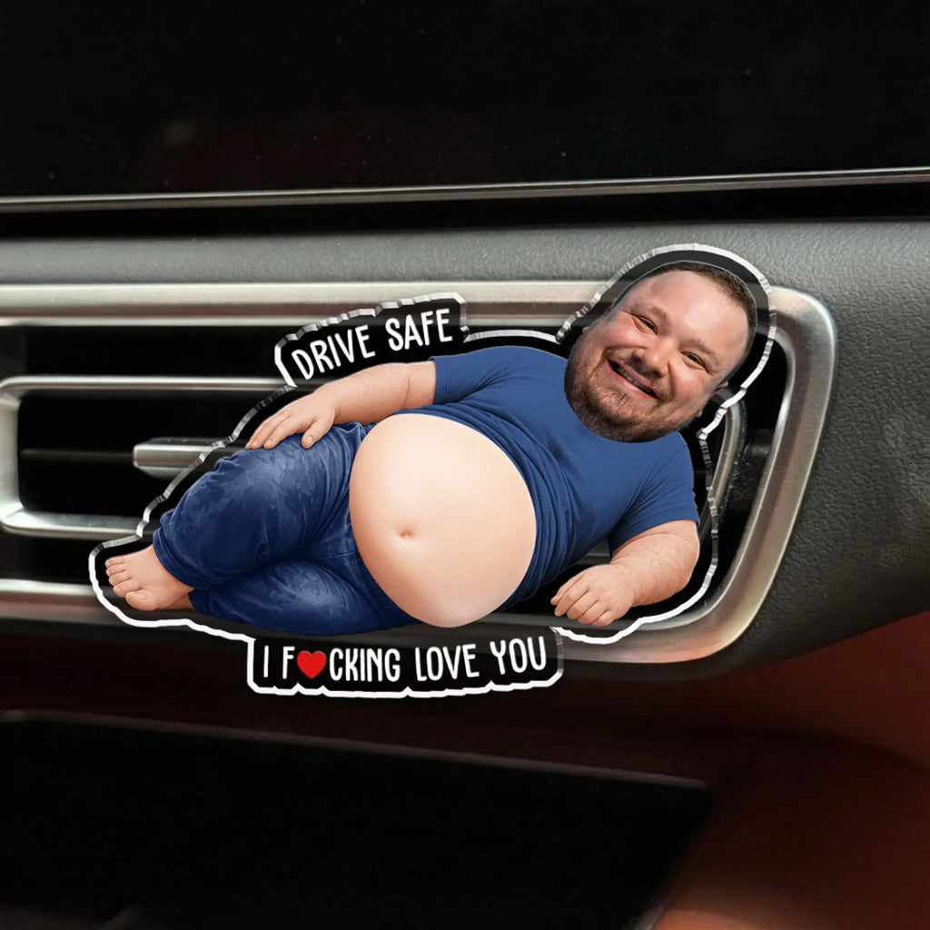Custom Photo 3D Spicy Gifts For Wife • It Is Not A Dad Bod - Personalized Squishy Acrylic Car Vent Clip