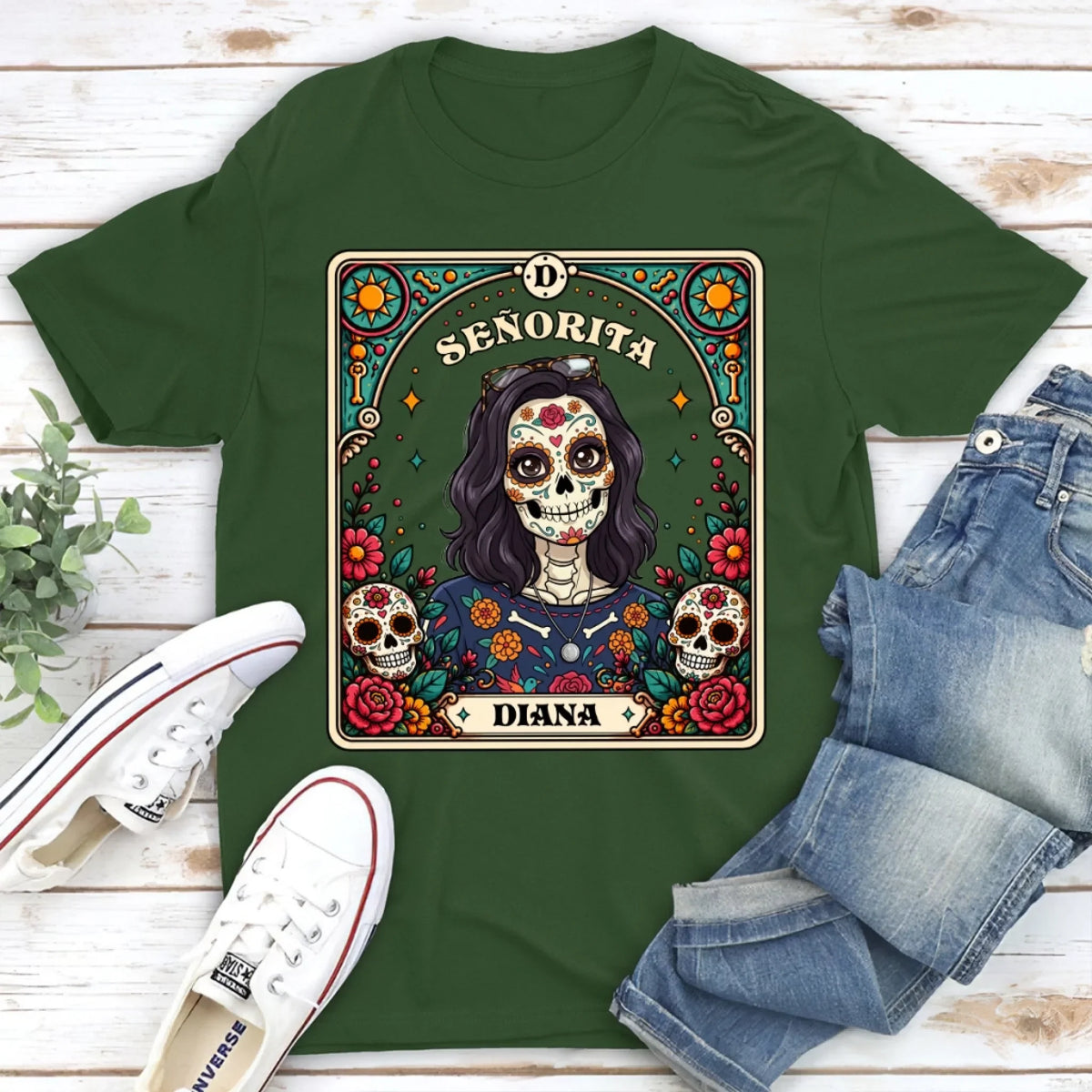 Custom Photo Christmas & Birthday Keepsake Gift • Strong Latina - Personalized Shirt