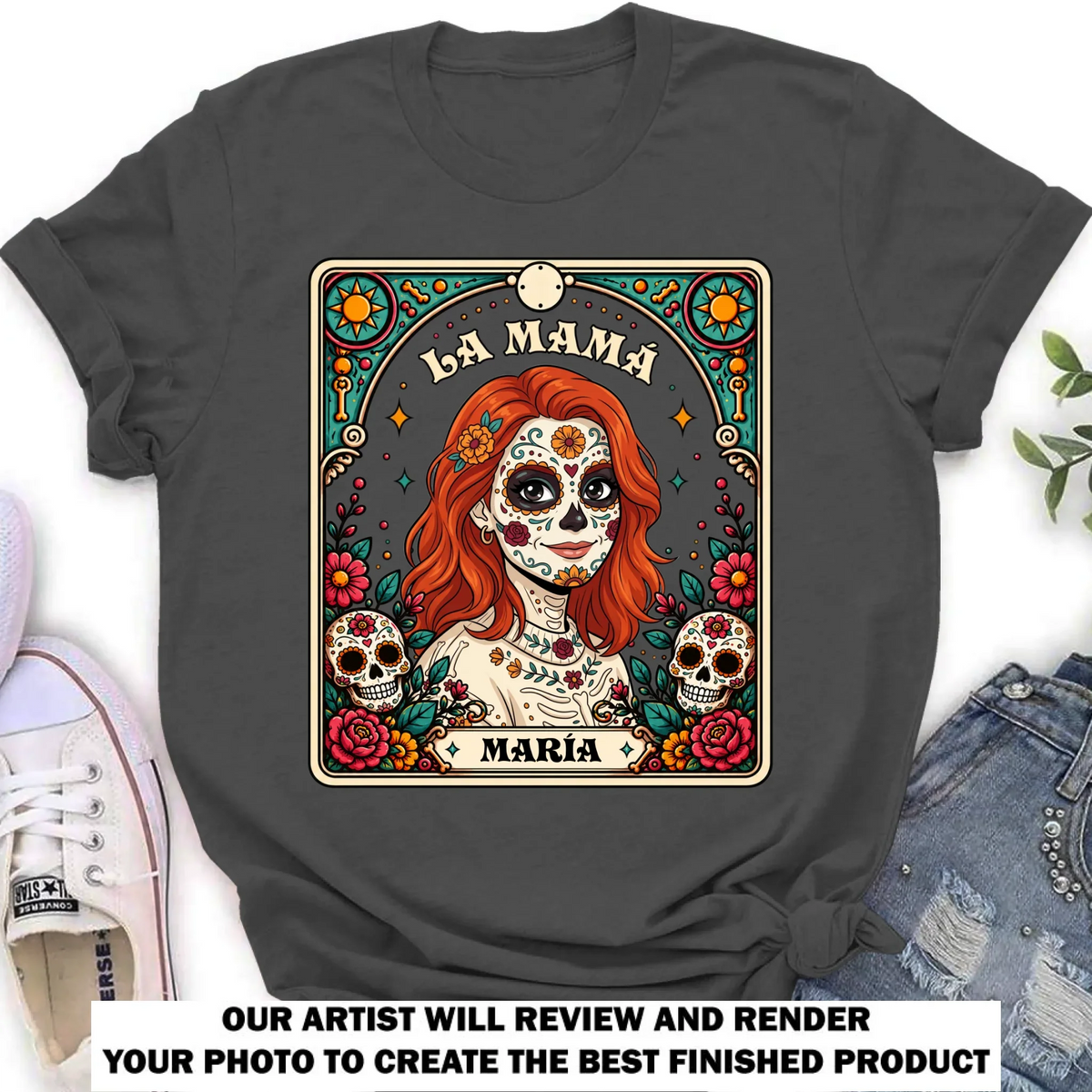 Custom Photo Christmas & Birthday Keepsake Gift • Strong Latina - Personalized Shirt
