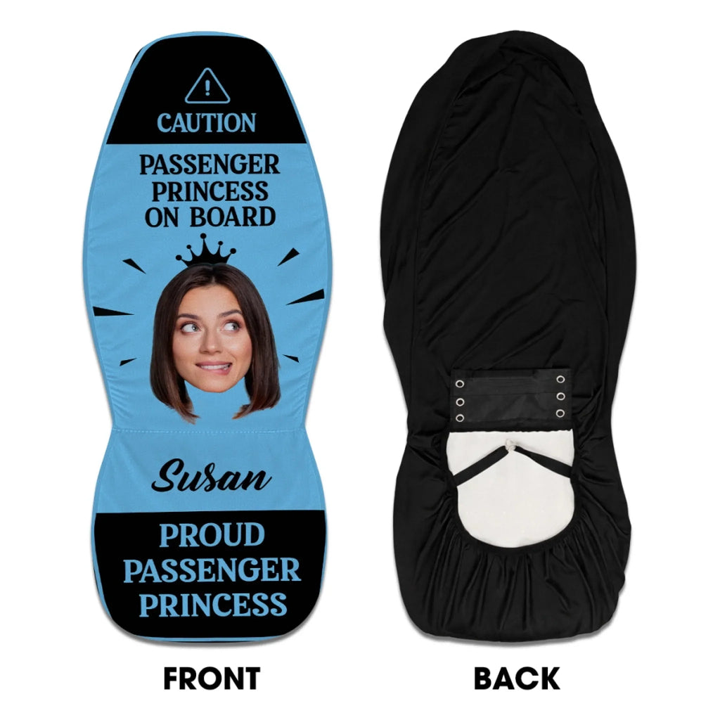 Queen Of Every Road Trip - Personalized Car Seat Cover