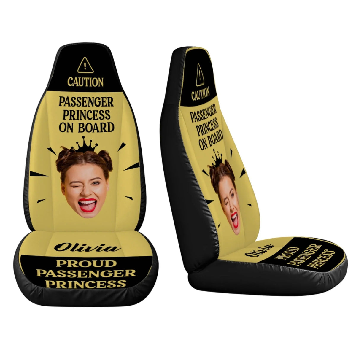 Queen Of Every Road Trip - Personalized Car Seat Cover