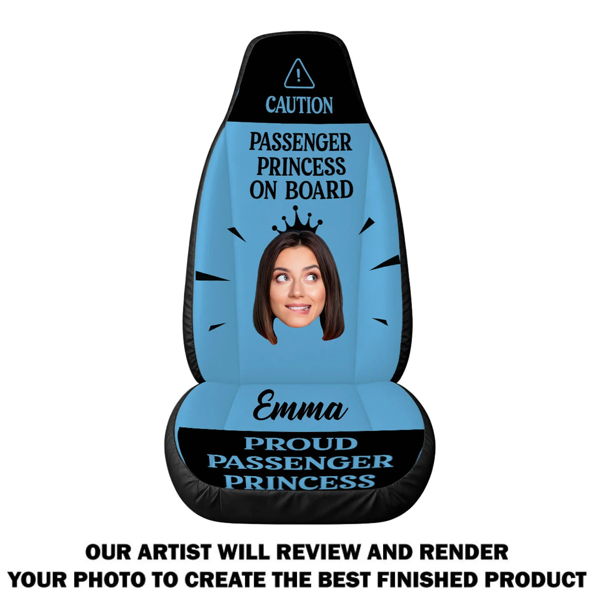 Queen Of Every Road Trip - Personalized Car Seat Cover