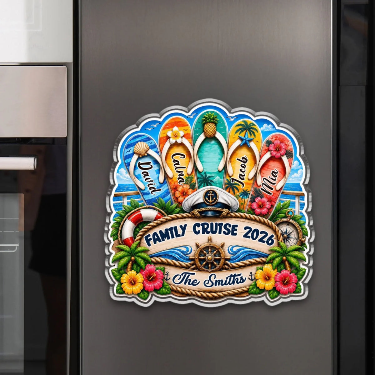 Family Cruise - Personalized Acrylic Magnet