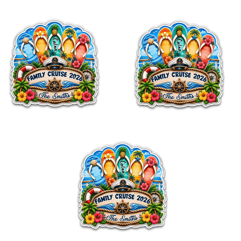Family Cruise - Personalized Acrylic Magnet