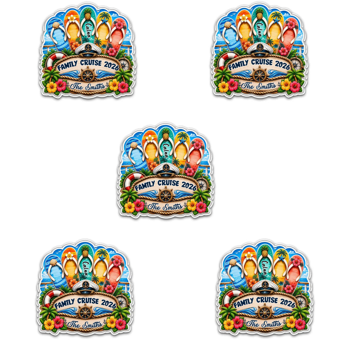 Family Cruise - Personalized Acrylic Magnet