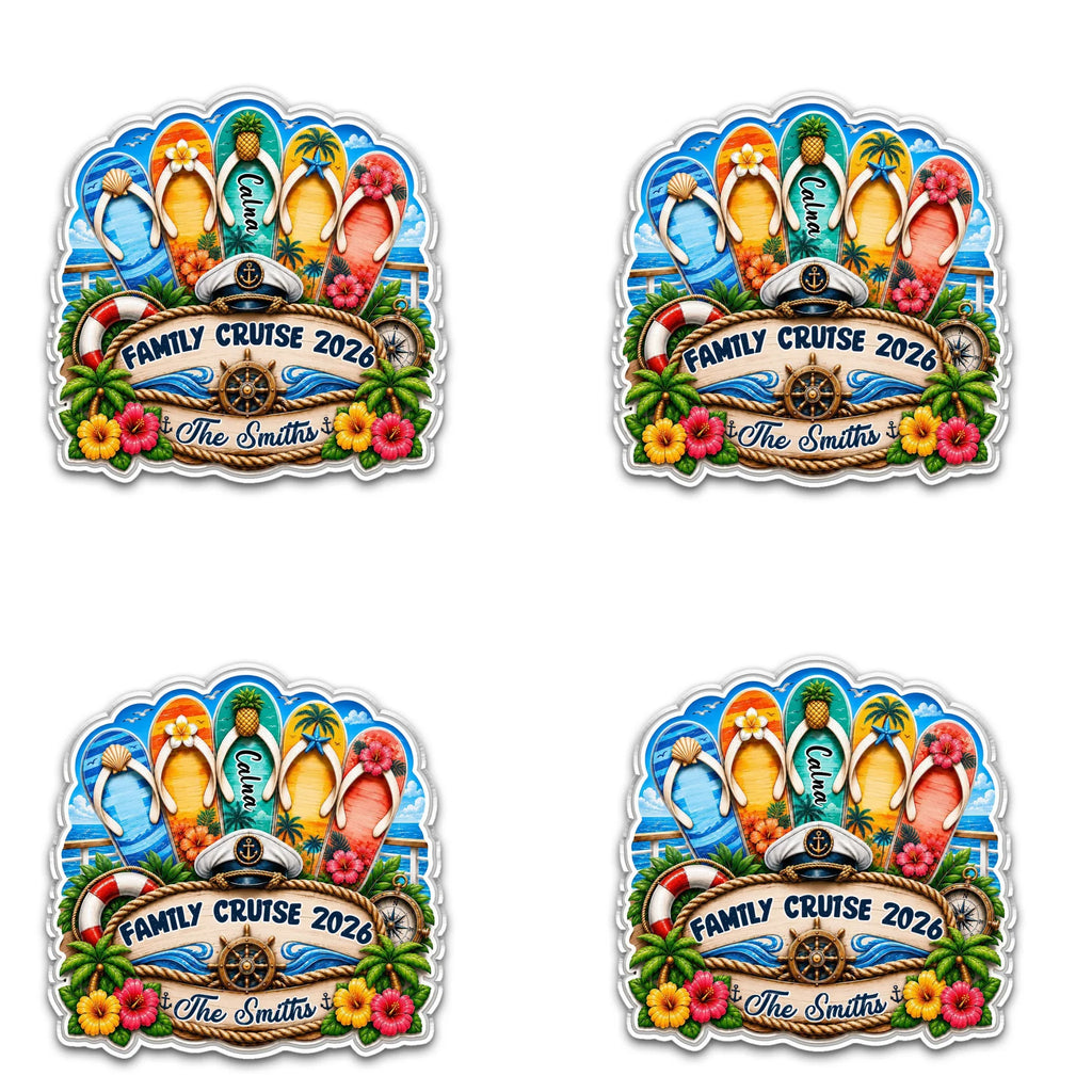 Family Cruise - Personalized Acrylic Magnet