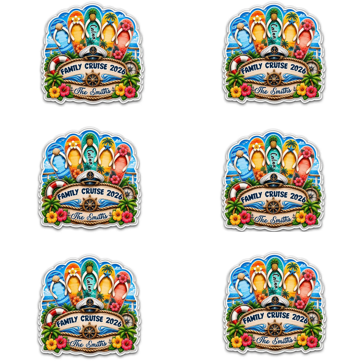 Family Cruise - Personalized Acrylic Magnet