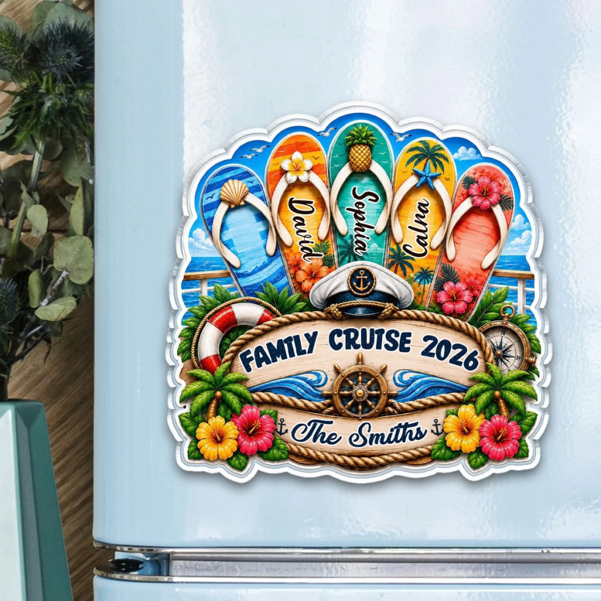 Family Cruise - Personalized Acrylic Magnet