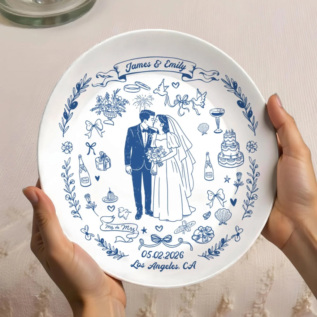 Our Wedding - Personalized Plate