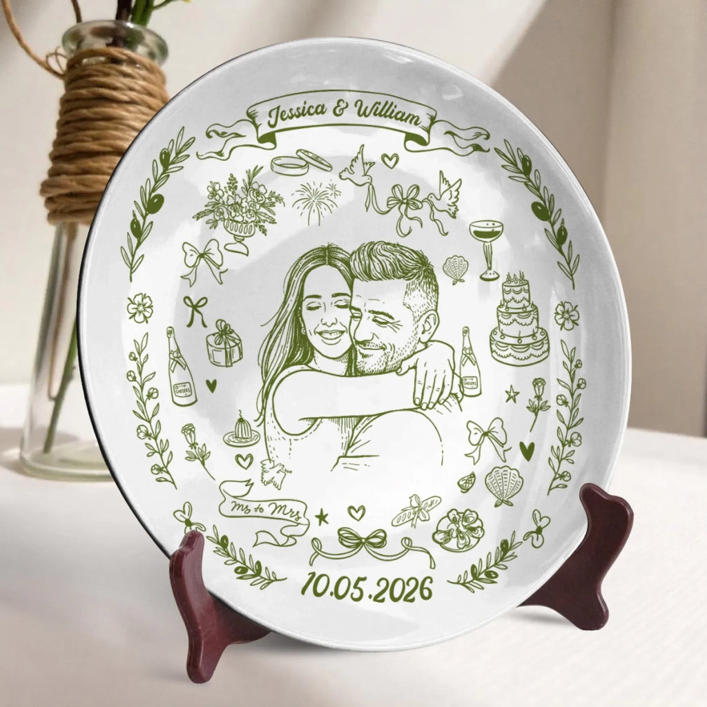 Our Wedding - Personalized Plate