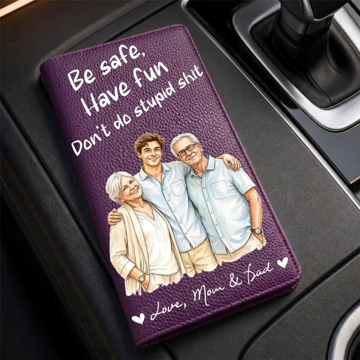 Come Home Without Any Stories - Personalized Custom Car Document Holder