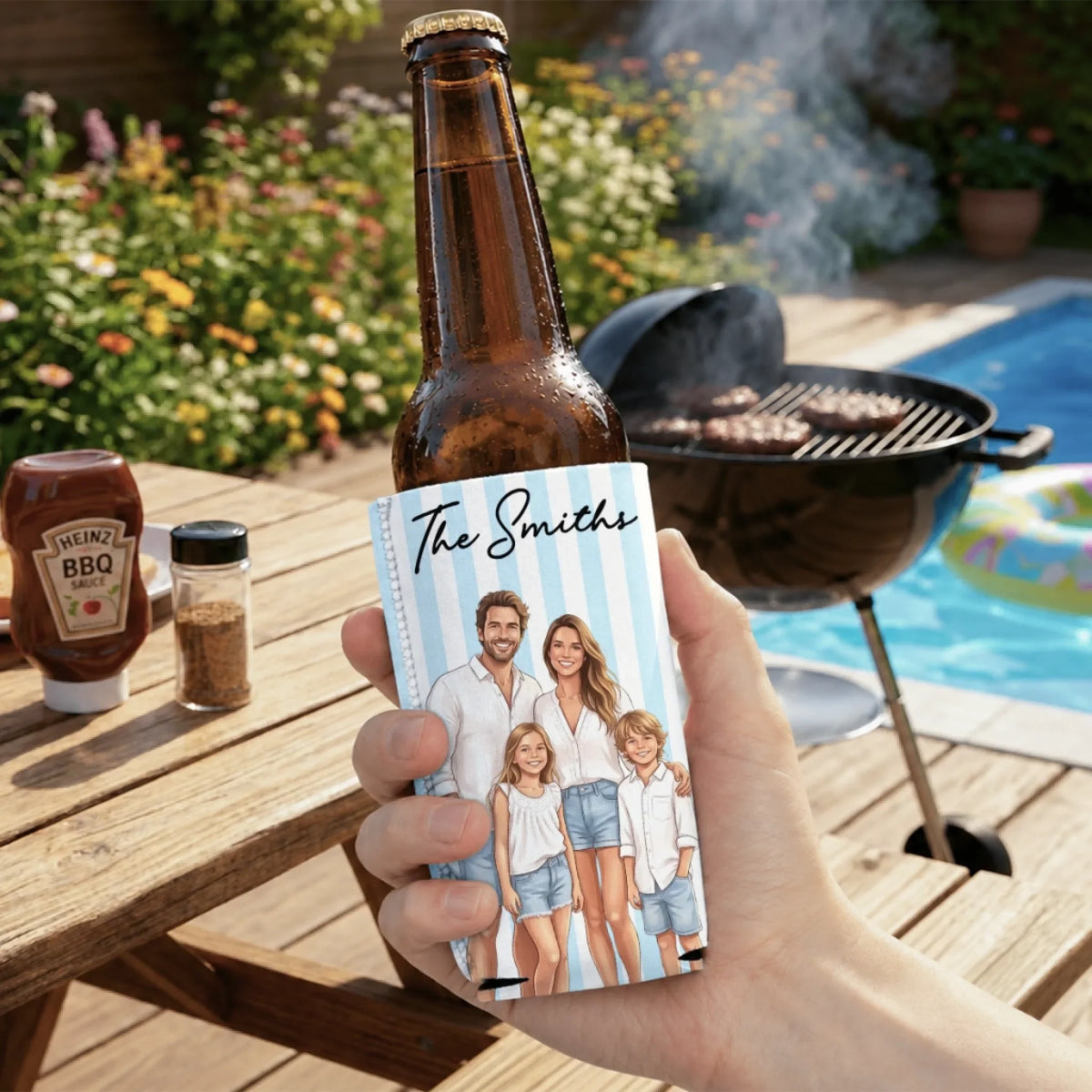Family & Friends - Personalized Skinny Can Cooler