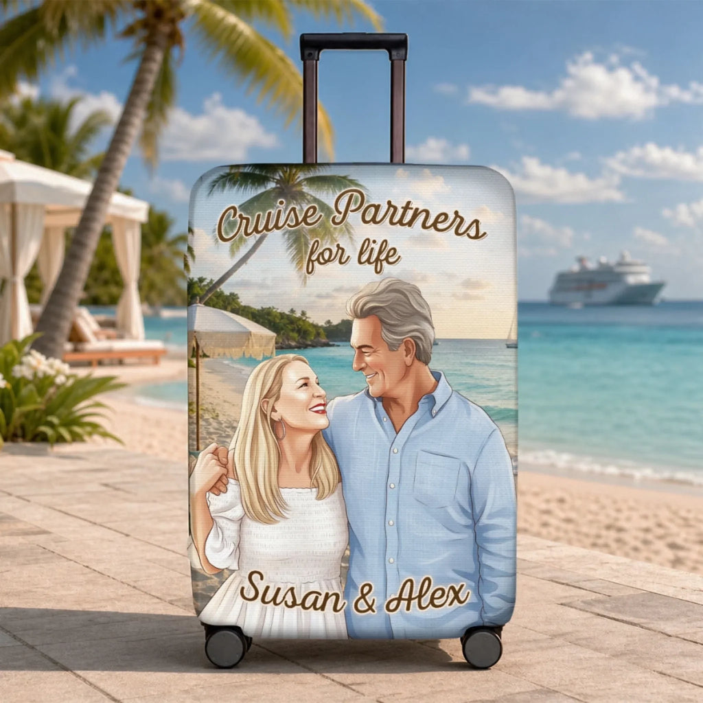 Cruise For Life - Personalized Luggage Cover