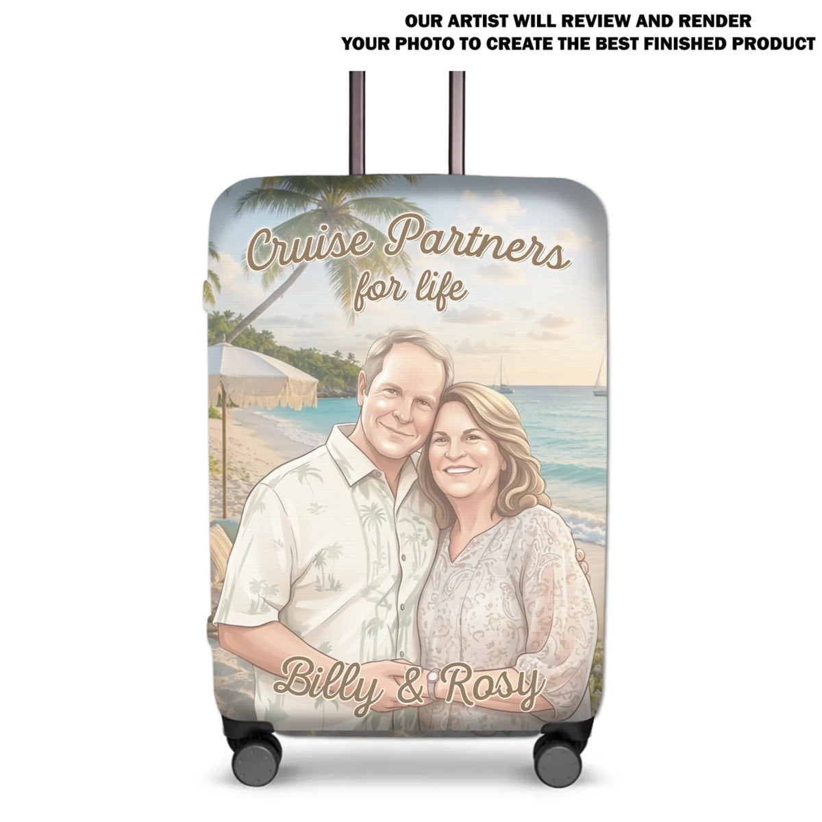 Cruise For Life - Personalized Luggage Cover