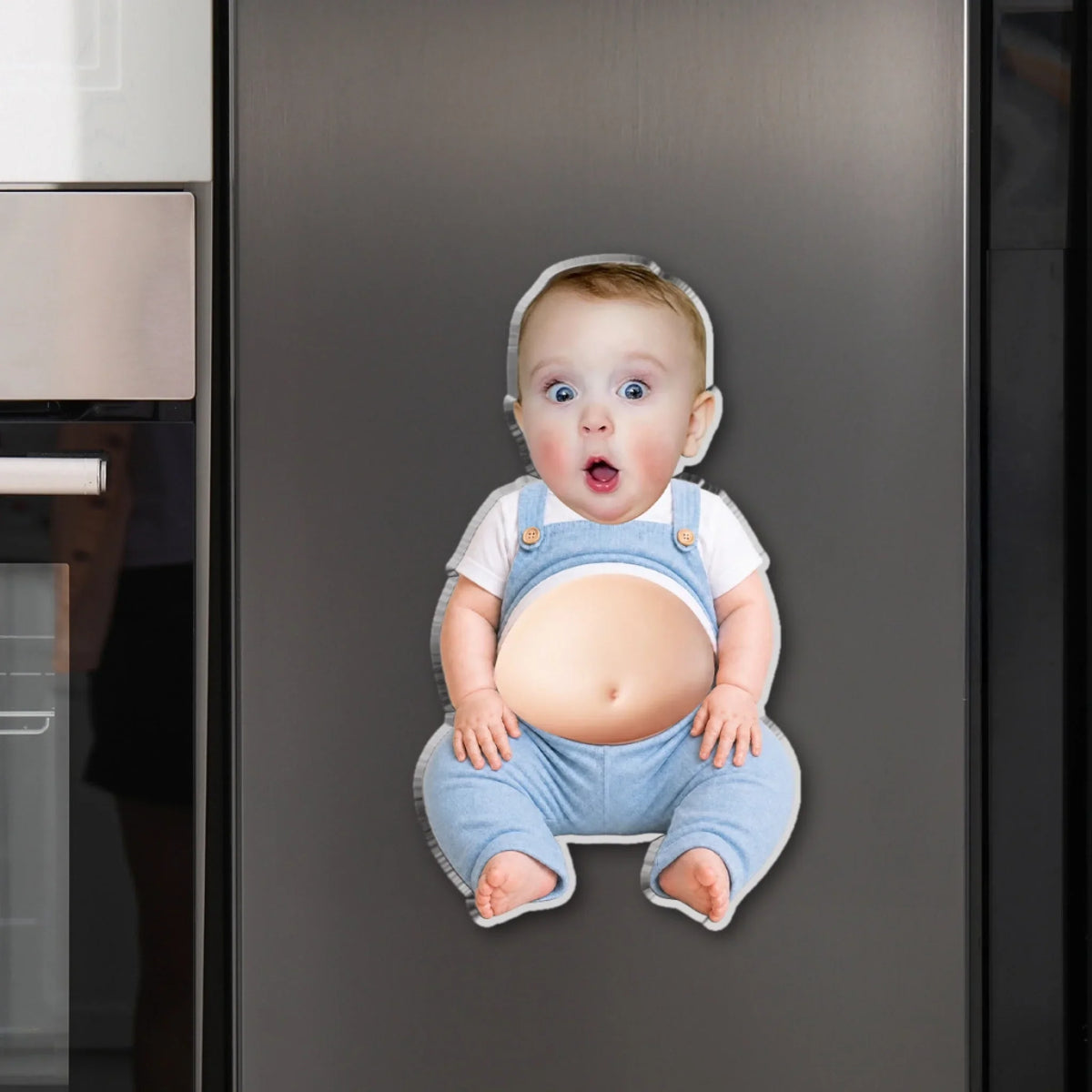 Tiny Squishy Belly - Personalized Squishy Acrylic Magnet