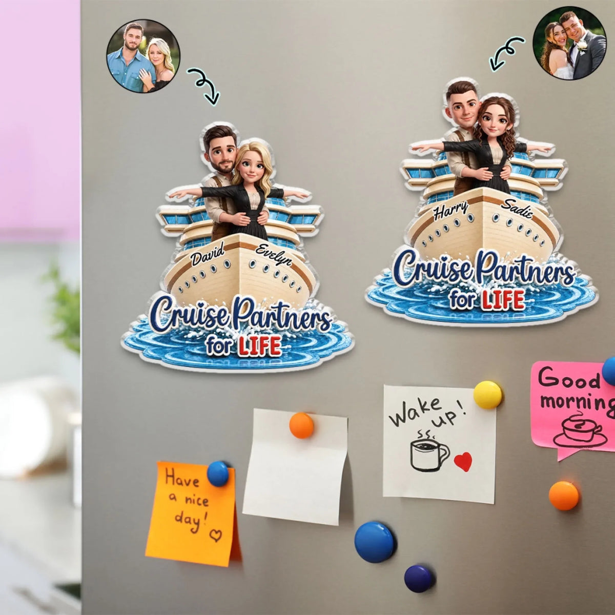 Cruise Partners - Personalized Acrylic Magnet
