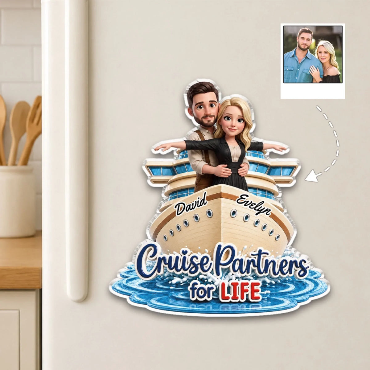 Cruise Partners - Personalized Acrylic Magnet