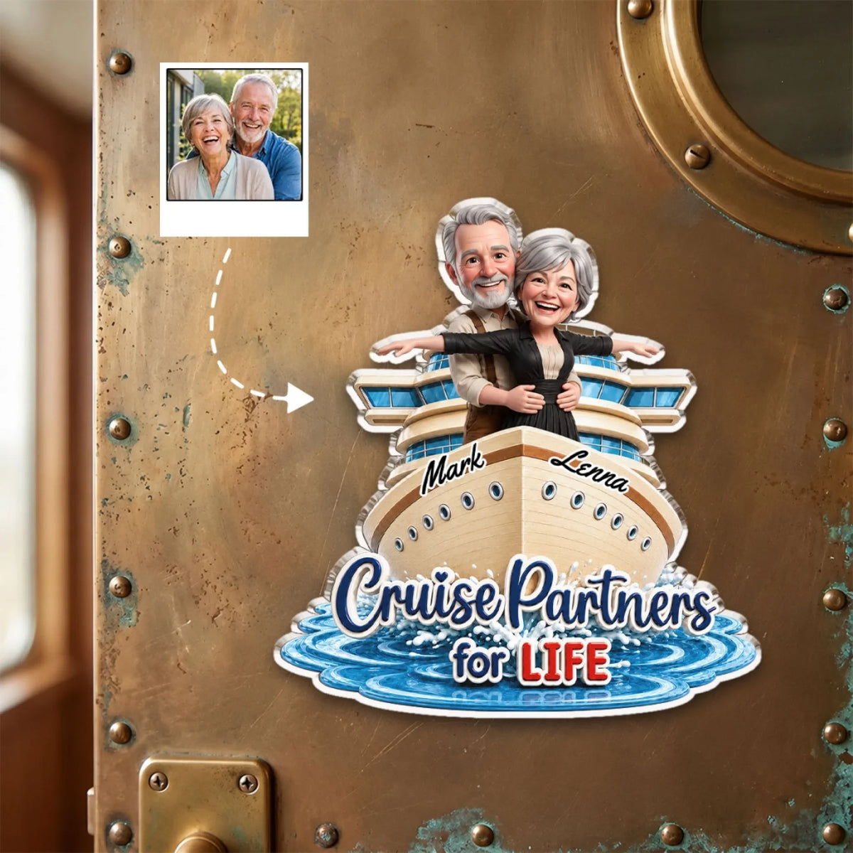 Cruise Partners - Personalized Acrylic Magnet