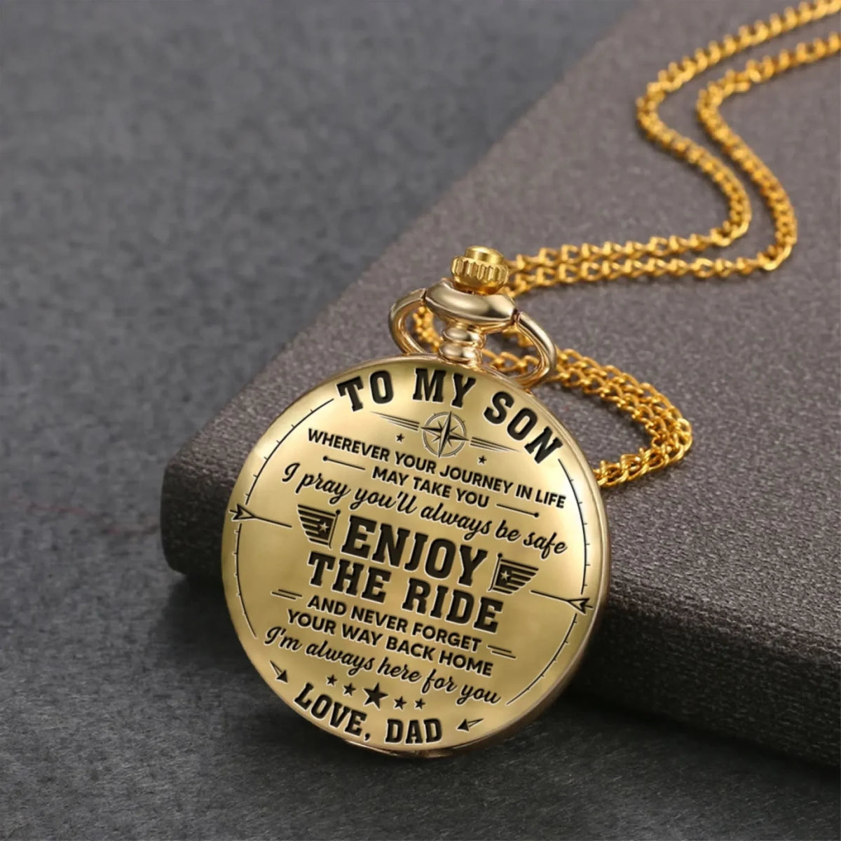 Take It For The Journey - Personalized Pocket Watch
