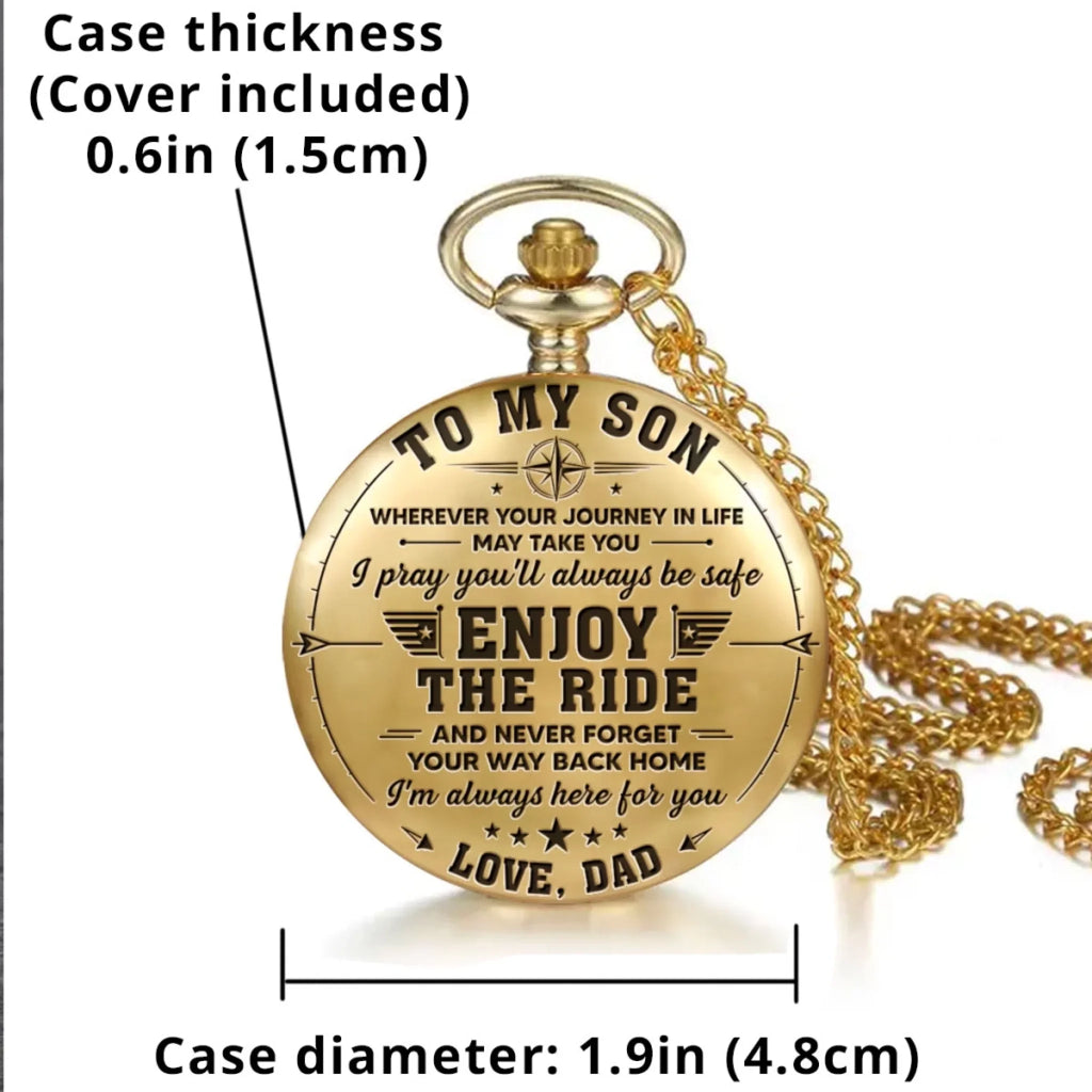 Take It For The Journey - Personalized Pocket Watch
