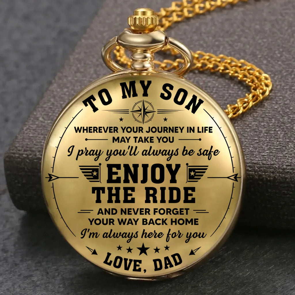 Take It For The Journey - Personalized Pocket Watch