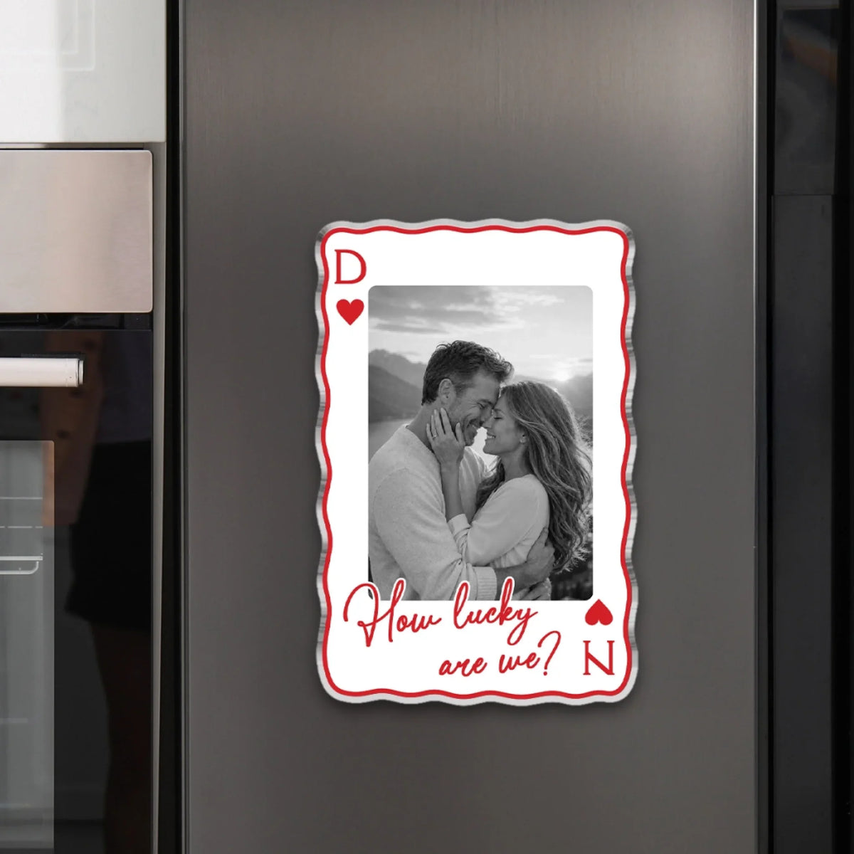 How Lucky We Are - Personalized Acrylic Magnet